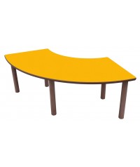 Mesa infantil 1/4 de aro 100x100 cm.