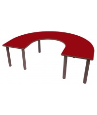 Mesa infantil en U 150x100 cm.