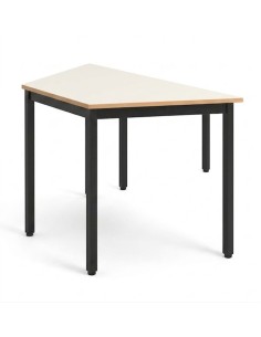 Mesa trapezoidal Blanco Roto / Patas Negras