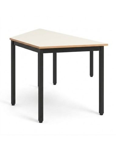 Mesa trapezoidal Blanco Roto / Patas Negras