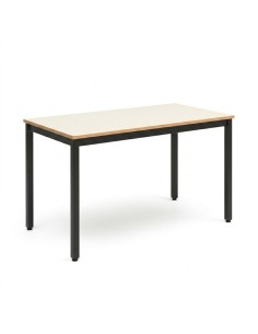 Mesa rectangular Blanco Roto / Patas Negras