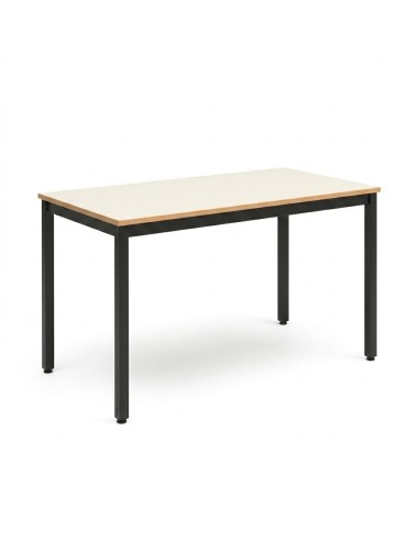 Mesa rectangular Blanco Roto / Patas Negras