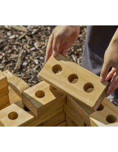 Ladrillos ligeros de madera - 30 unidades