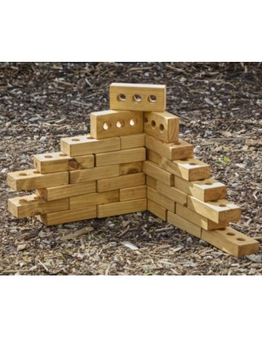 Ladrillos ligeros de madera - 30 unidades