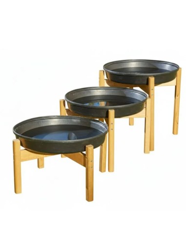 Trio de bandejas redondas
