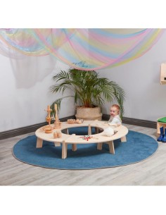 Gran mesa curva para bebes 2