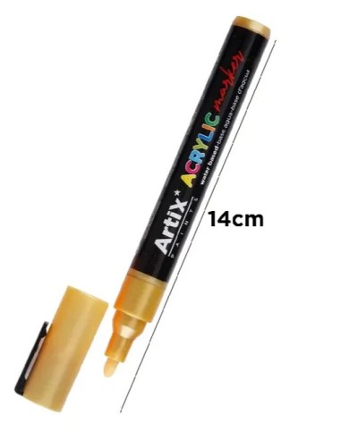 Rotulador acrílico - Oro
