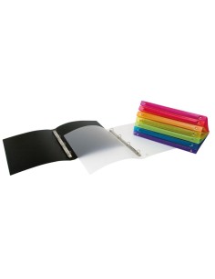Carpeta anillas en polipropileno translúcido