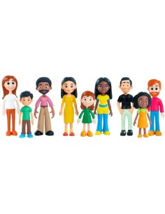 Figuras familia diversa - 9 piezas 2