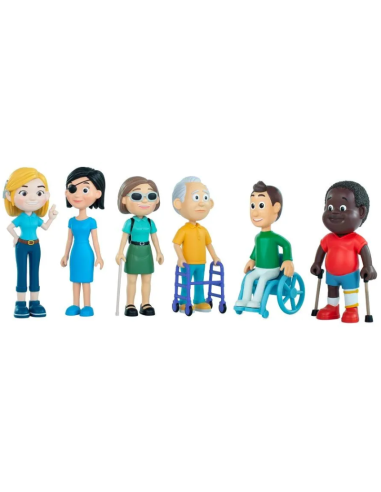 Figuras con diversidad funcional - 6 piezas