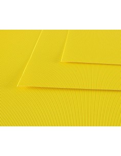 Cartón ondulado amarillo - 10 hojas