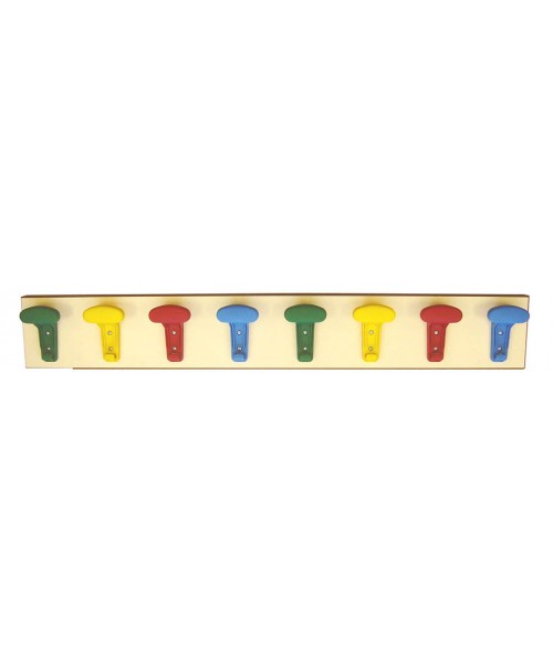 Perchero polipropileno - 8 perchas de 4 colores