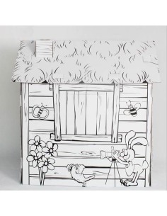 Casa de cartón para decorar 2