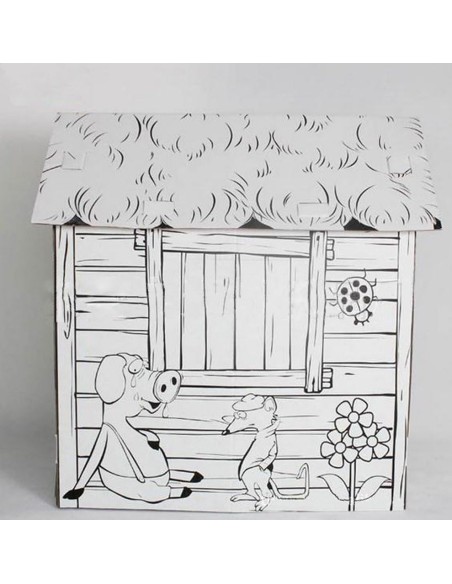 Casa de cartón para decorar
