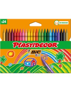 Ceras Plastidecor - 24 colores