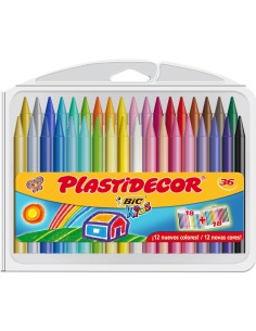 Ceras Plastidecor - 36 colores