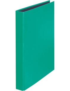 Carpeta de cartón forrado 25mm: 2 anillas - Verde