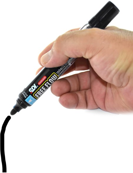 Rotulador de pizarra Free Flow Negro - 12 unidades