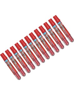 Rotulador de pizarra Free Flow Rojo - 12 unidades