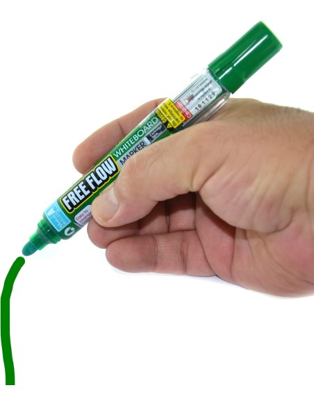 Rotulador de pizarra Free Flow Verde - 12 unidades