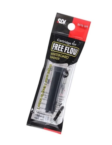 Recambio rotulador de pizarra Free Flow Negro -...