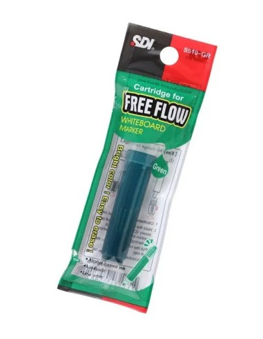 Recambio rotulador de pizarra Free Flow Rojo -...