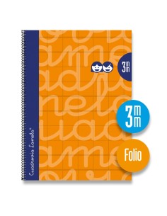 Bloc folio 80 hojas cubierta extradura Naranja: Cuadro 3...