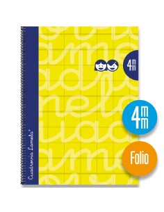 Bloc folio 80 hojas cubierta extradura Amarillo: Cuadro 4...
