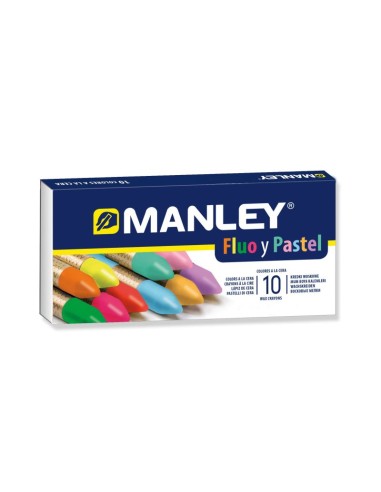Ceras Manley flúor y pastel - 10 colores
