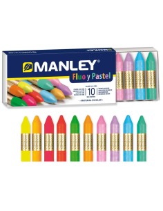 Ceras Manley flúor y pastel - 10 colores 2