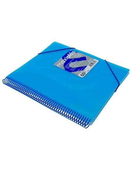Carpeta Maxiplas 50 fundas - Azul