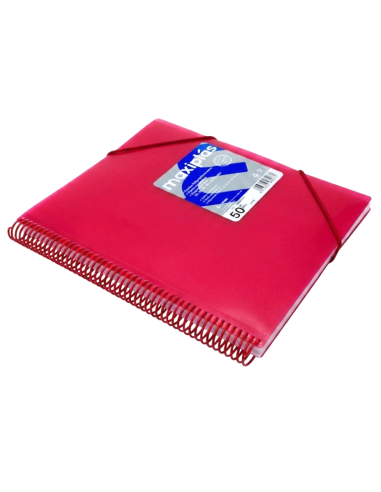 Carpeta Maxiplas 50 fundas - Rojo