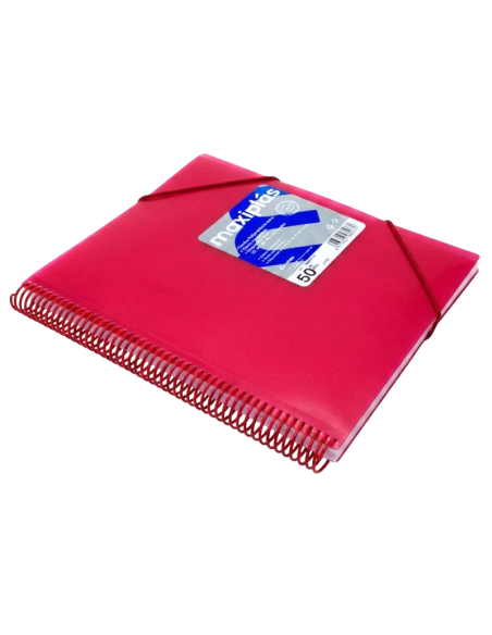 Carpeta Maxiplas 50 fundas - Rojo
