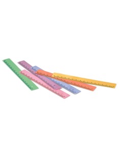Caja de reglas en colores pastel 16 cm. - 100 unidades 2
