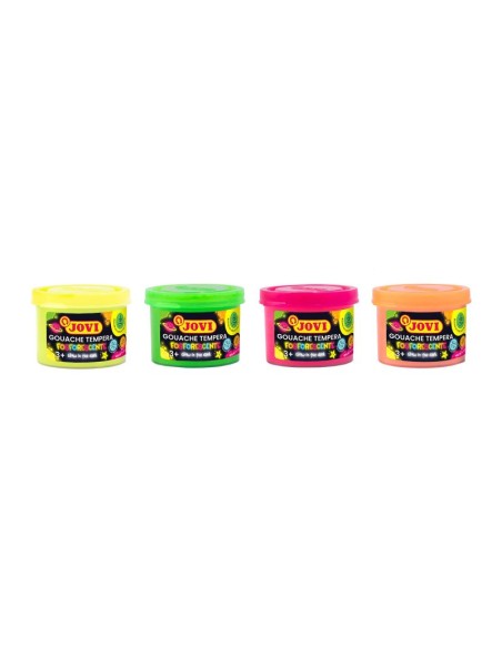 Estuche tempera fosforescente - 4 colores