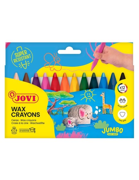 Caja de ceras triangulares Wax - 12 colores