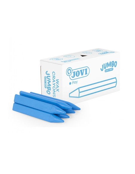 Caja 12 ceras triangulares Triwax - Azul claro