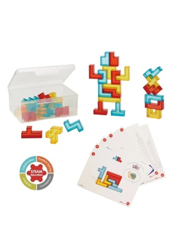 Pentominos 3D translúcidos