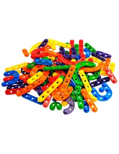 Construye letras y números - 180 piezas