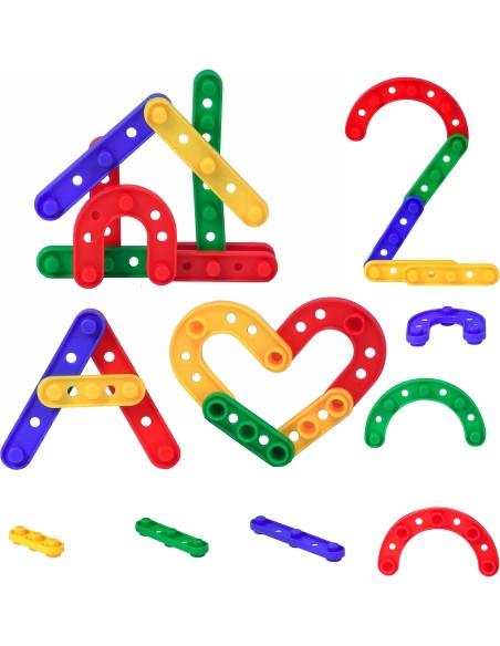 Construye letras y números - 180 piezas