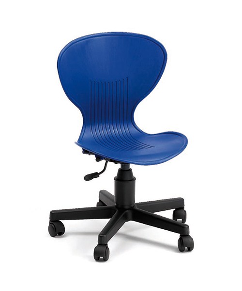 Silla diseño ruedas - Azul