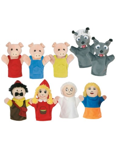 Marionetas Caperucita Roja y Los tres cerditos