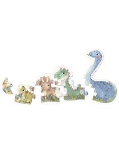 Mi primer puzle progresivo Dinos - 15 piezas 2