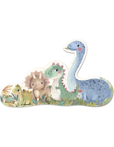 Mi primer puzle progresivo Dinos - 15 piezas