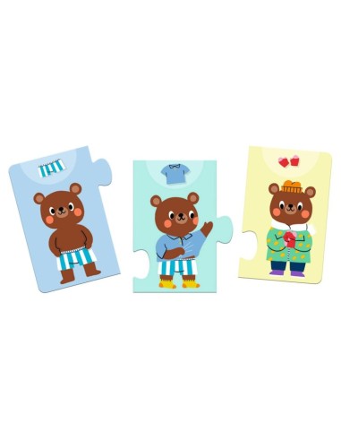 Puzle el peluche se viste - 10 piezas