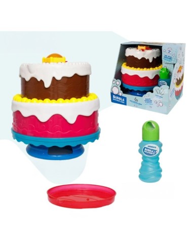 Tarta de cumpleaños con pompas