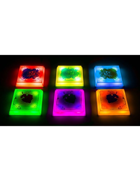 Baldosas cuadradas Led con líquido - 6 unidades