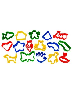 Moldes gigantes plastilina - 16 unidades