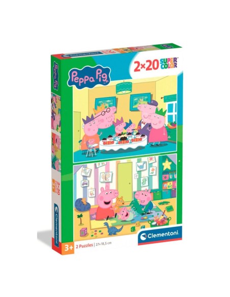 Puzle Peppa Pig - 2 puzles x 20 piezas