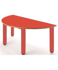 Mesa nido semicircular 120x60 cm. - 46 cm. de alto